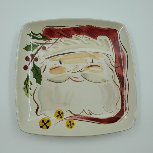 Longaberger Other - Longaberger Pottery Santa Luncheon Plate Lunch Plate Item 31960